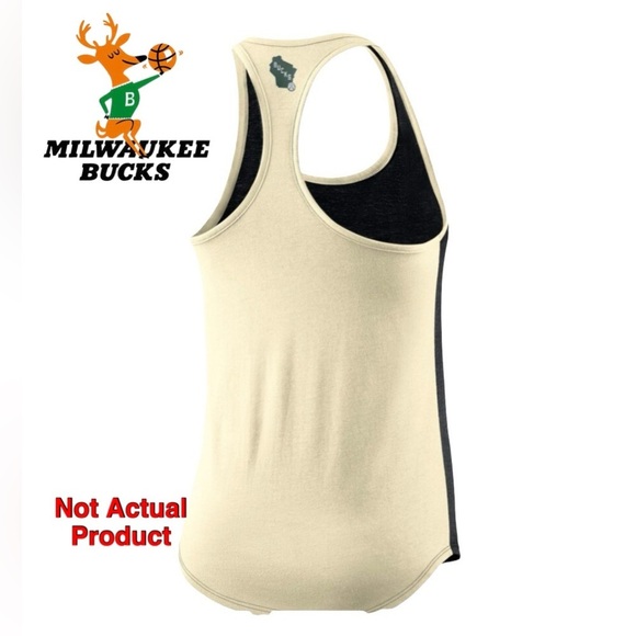 Milwaukee Bucks Nike Women's City Edition Racer Back Tank Basketball Sporty - Picture 3 of 10